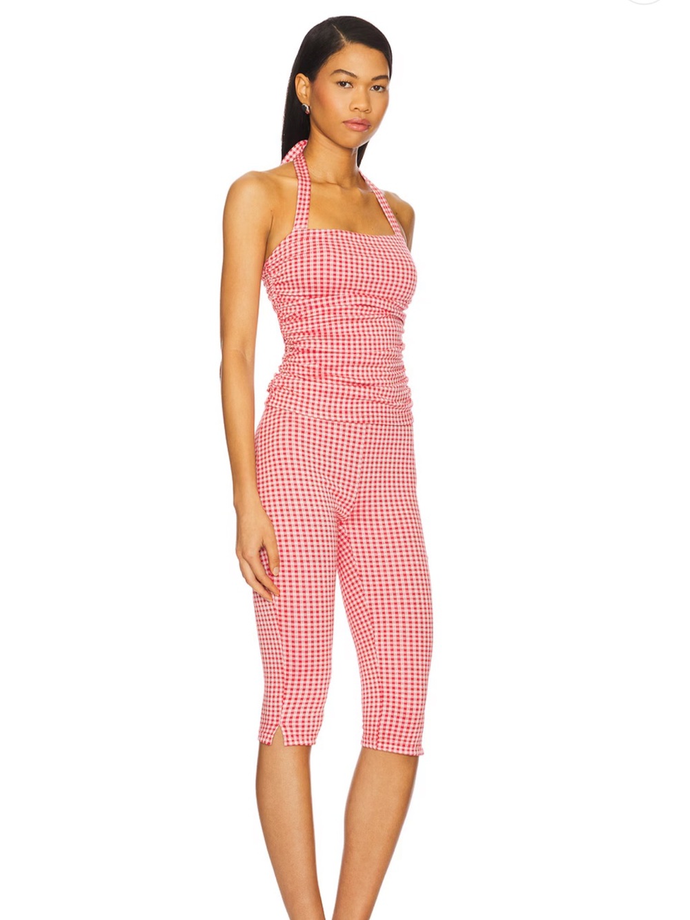 Red Gingham Capris
